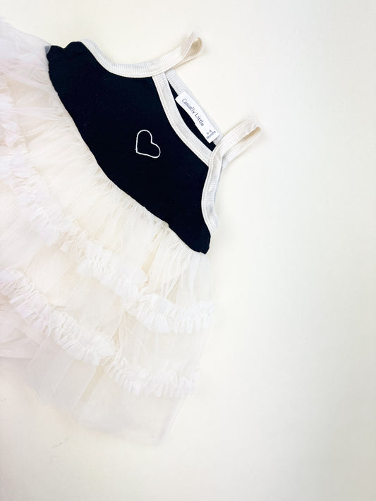 Embroidered Tulle Bodysuit