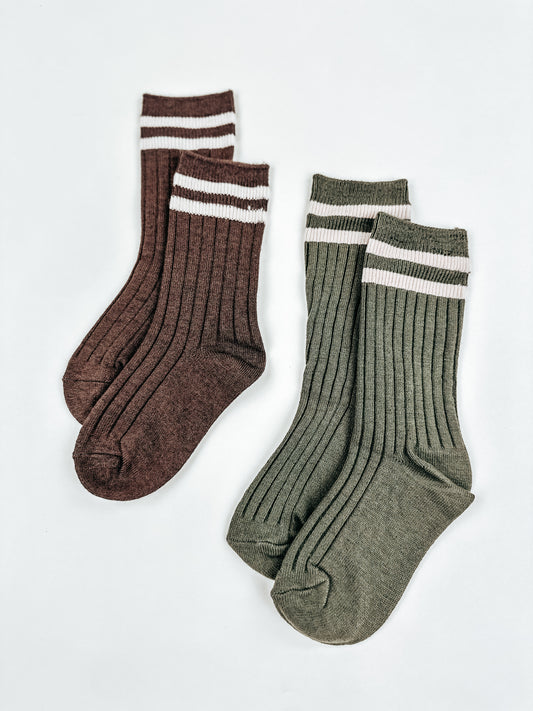 Ribbed Crew Sock
