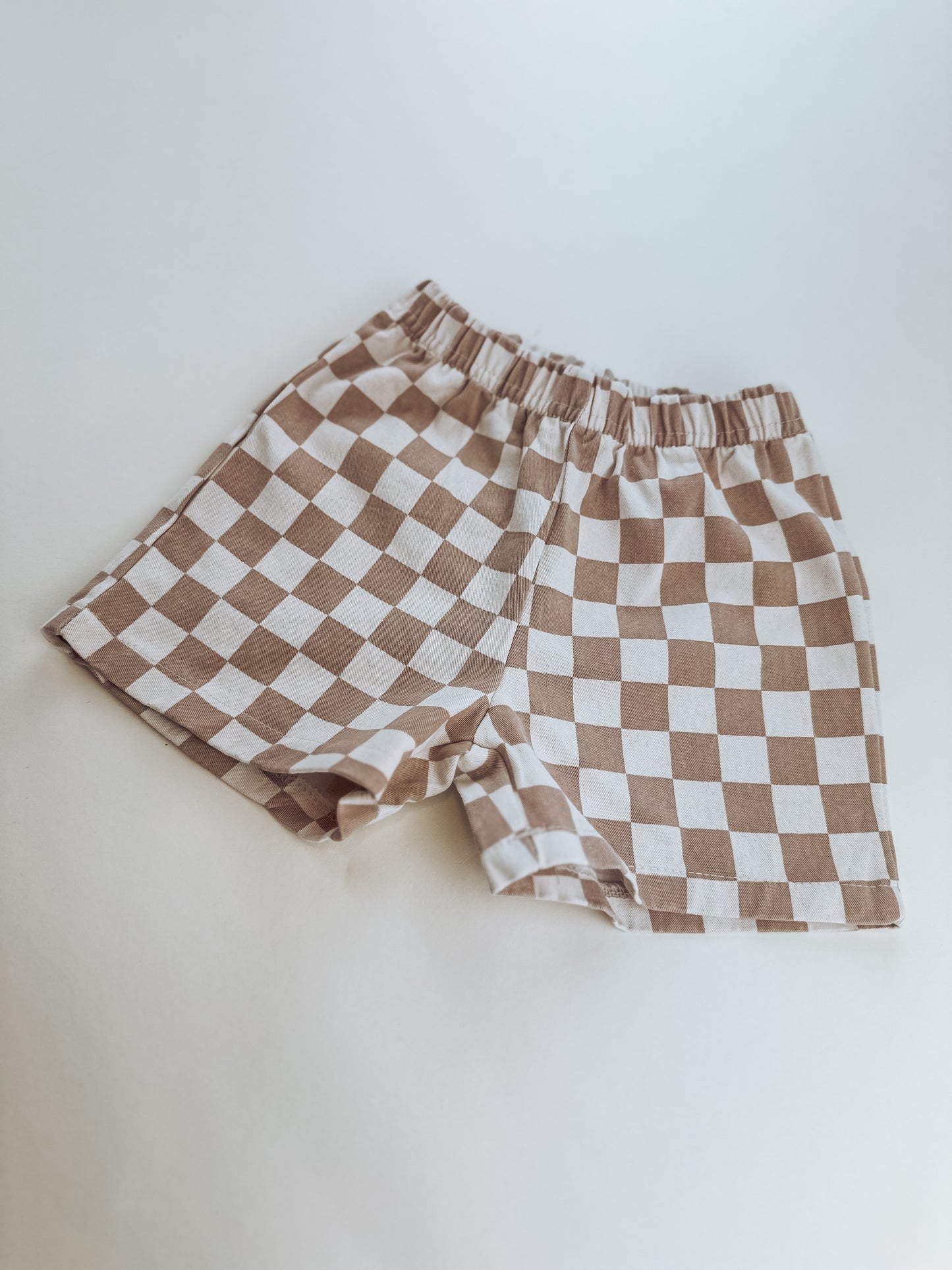 Canvas Checkered Short