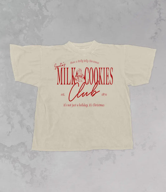 Milk & Cookies Club Oversized Tee