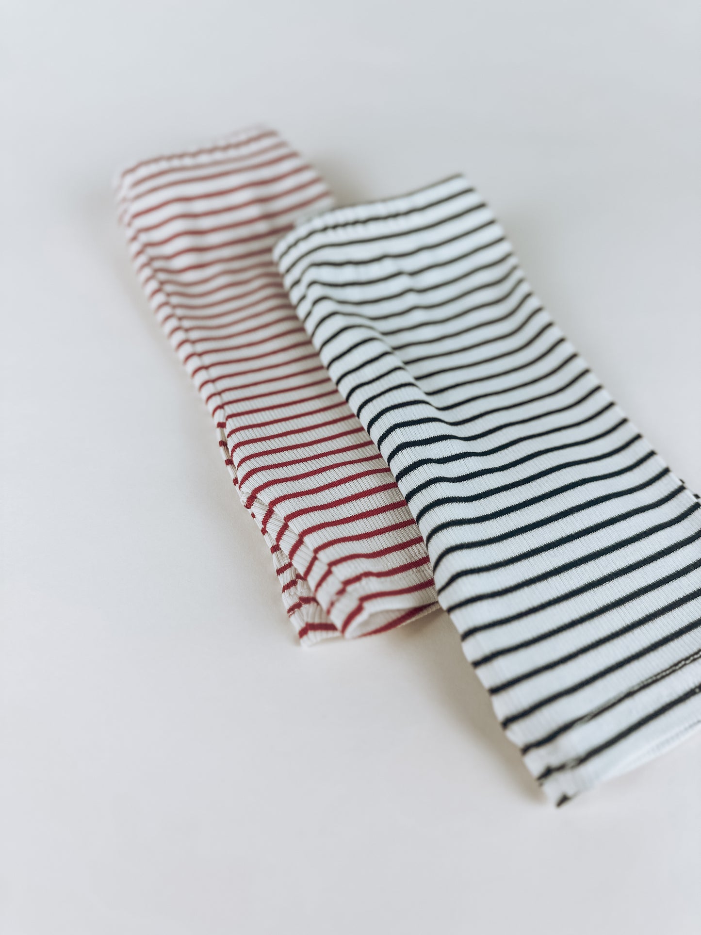 Striped Ribbed Biker Short