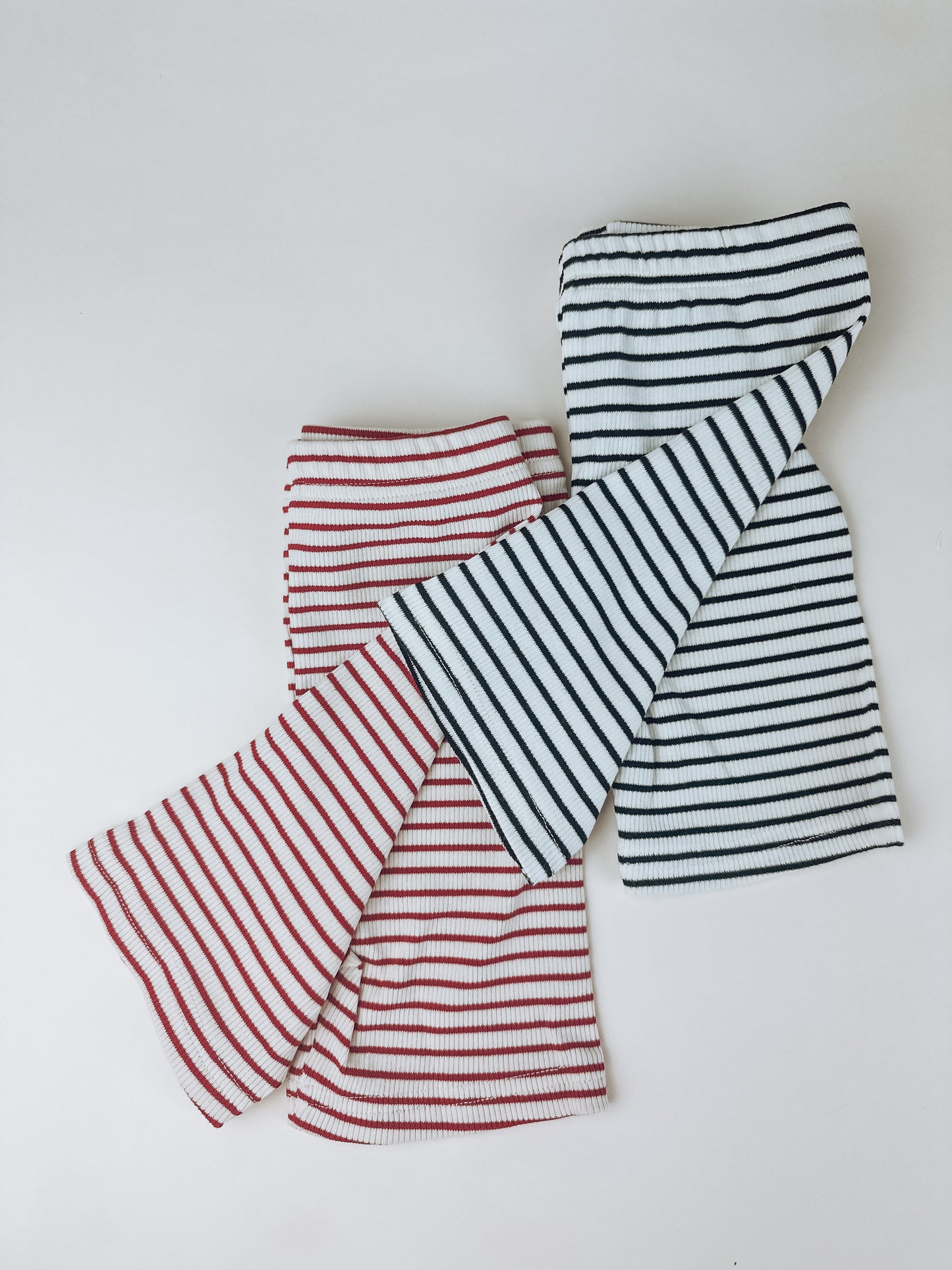 Striped Ribbed Biker Short