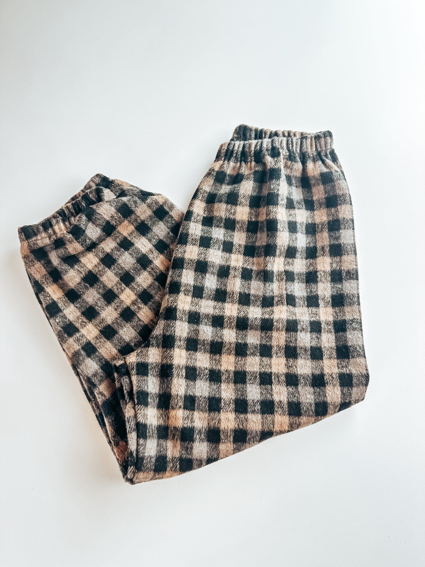 Fleece Checkered Jogger