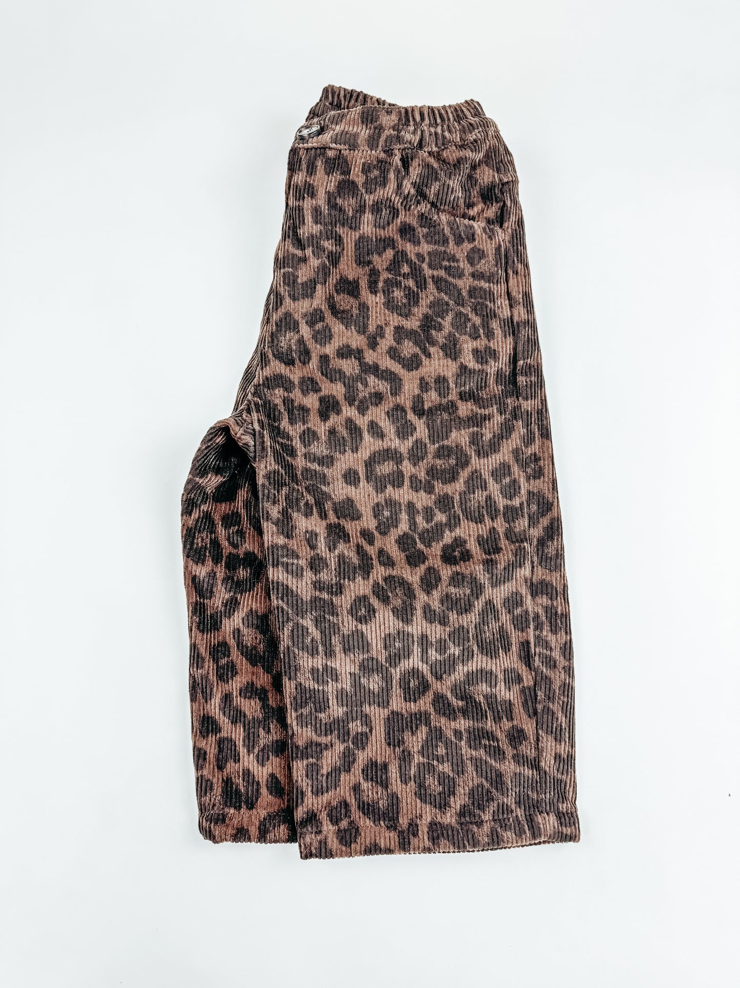 Leopard Corduroy Pant