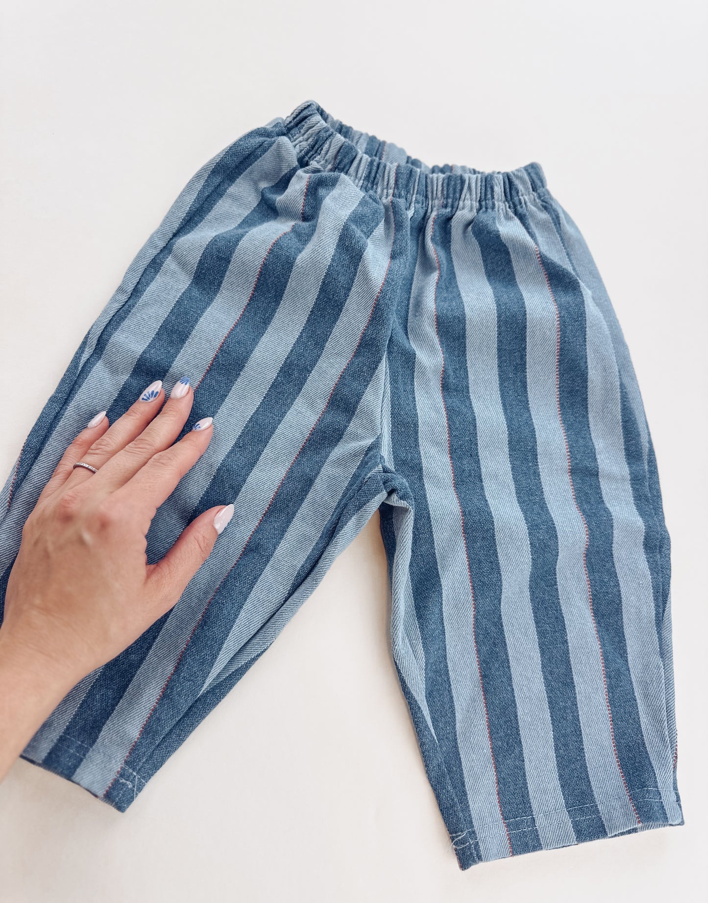 Striped Denim Pant